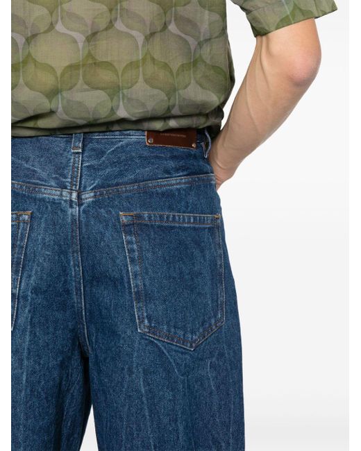 Dries Van Noten Blue Mid-rise Straight-leg Jeans - Men's - Cotton for men