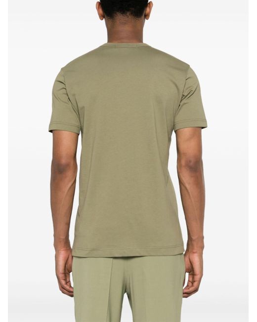 Comme des Garçons Green Printed T-shirt Men Khaki In Cotton