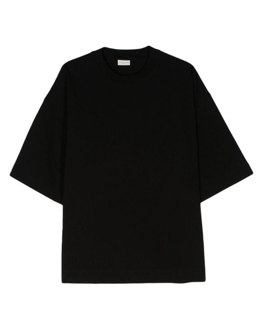 Dries Van Noten Oversized T-shirt Black In Cotton for men