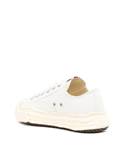 Maison Mihara Yasuhiro White Low-top Canvas Sneakers