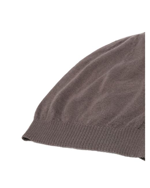 Rick Owens Cashmere Hat Gray for Men | Lyst
