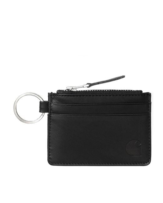 Carhartt WIP Leather Wallet Black for men