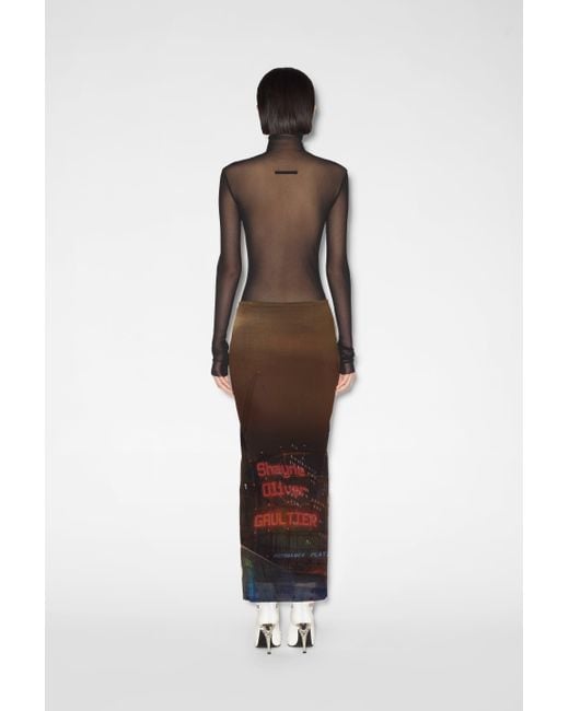 Jean Paul Gaultier Multicolor City Long Skirt