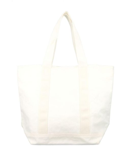 Carhartt White Logo Tote Bag Wax