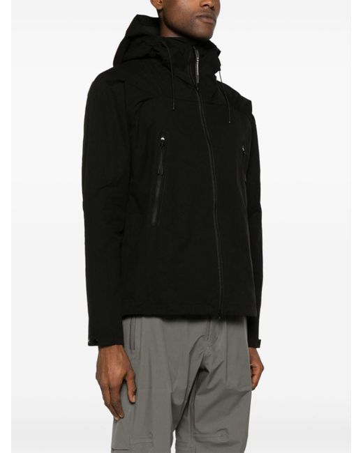 C P Company Pro-tek Hooded Jacket Black In Polyester for men