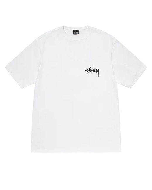Stussy Galaxy Tee White In Cotton in Blue for Men | Lyst