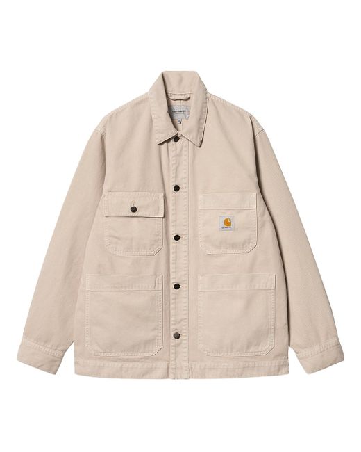 Carhartt Natural Garrison Jacket Men Beige In Cotton