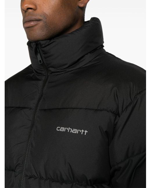 Carhartt Black Springfield Recycled-polyester Puff Jacket for men