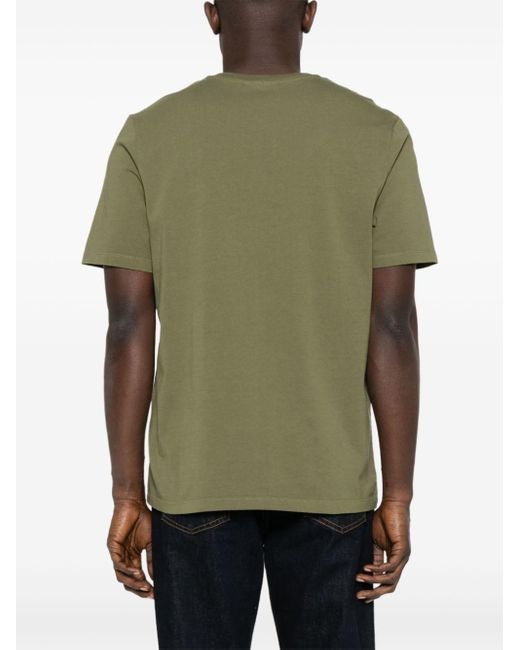 Maison Kitsuné Chillax Fox Patch T-shirt Military Green In Cotton for men