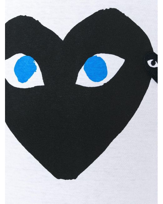 COMME DES GARÇONS PLAY Printed T-shirt White In Cotton
