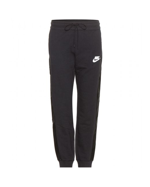 Nike Perforated Jogger Track Pants in Black Lyst