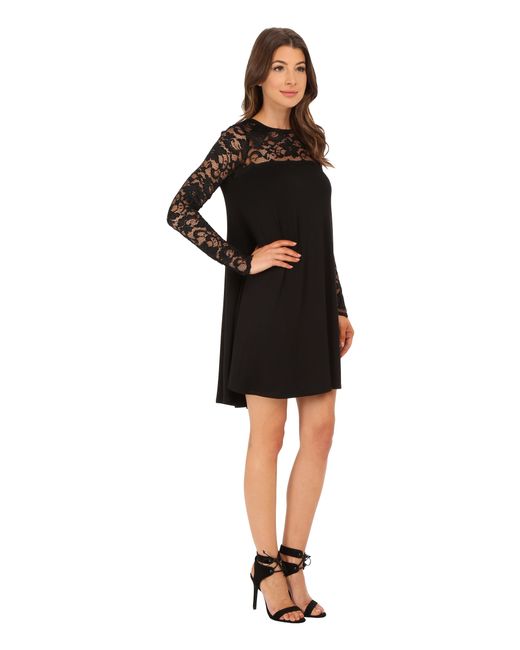 Lace yoke swing dress cheap