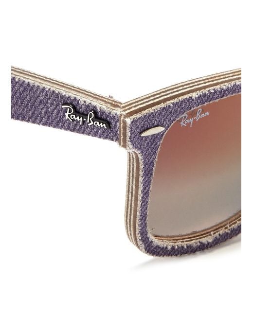 Ray-Ban 'original Wayfarer Denim' Sunglasses in Purple | Lyst