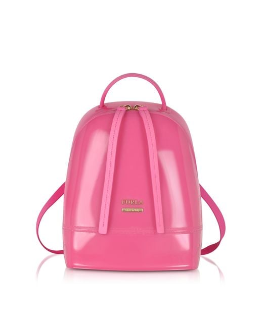 Furla Candy Jelly Rubber Mini Backpack in Pink Lyst