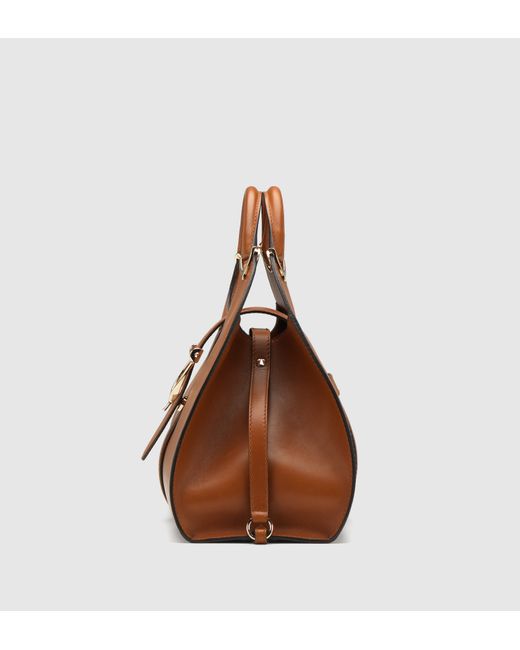 Gucci Brown Stirrup Leather Shoulder Bag