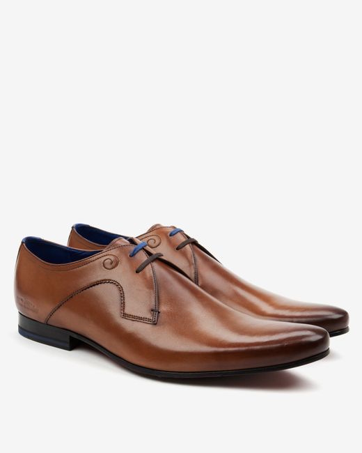 Ted Baker Brown Leather Derby Shoes for men