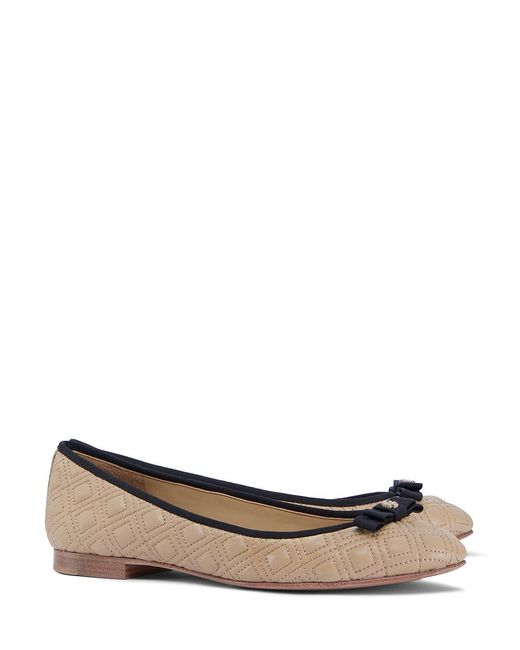 tory burch marion quilted ballet flat