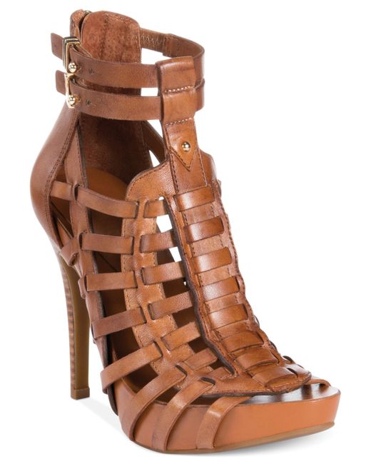 caged platform sandals