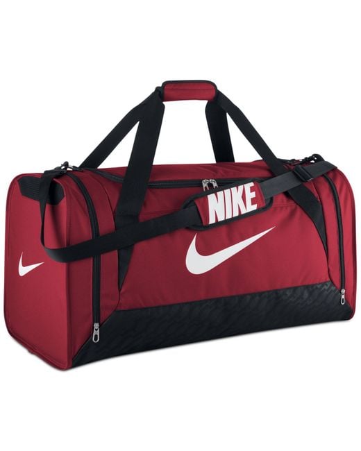Nike Red Brasilia 6 Large Duffle Bag for men