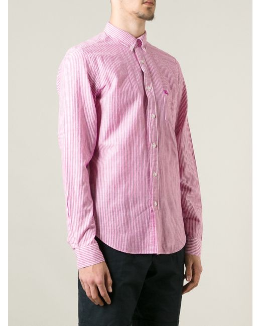 Burberry Brit Striped Button Down Shirt 