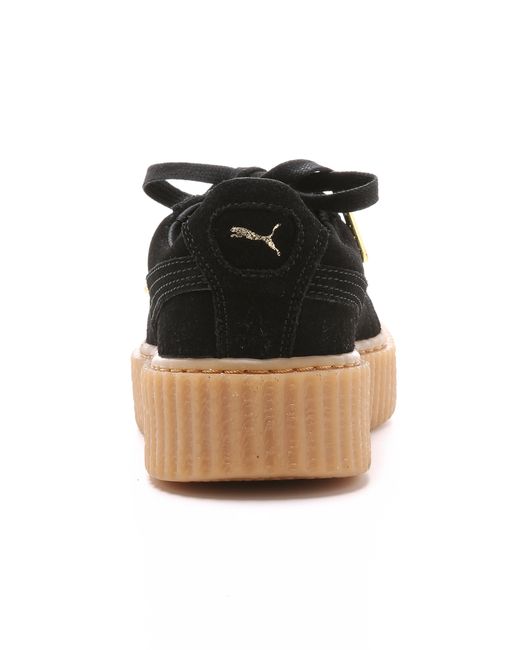 PUMA X Rihanna Creeper Sneakers - Black/gum | Lyst
