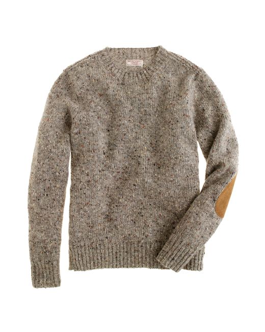 J.Crew Natural Wallace & Barnes Donegal Wool Sweater for men