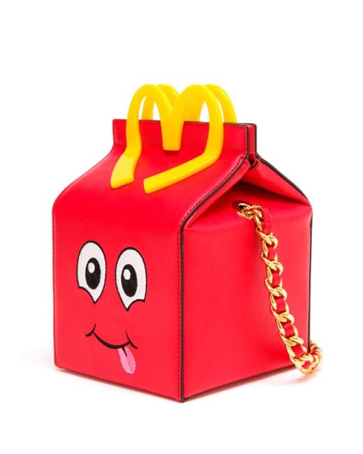 Moschino Red Happy Meal Box Bag