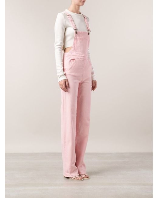 Pink bib overalls discount