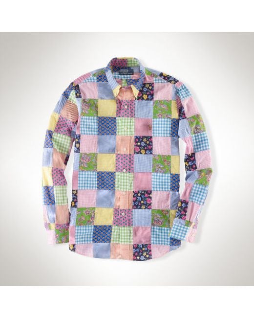 Polo Ralph Lauren Multicolor Cotton Patchwork Shirt for men