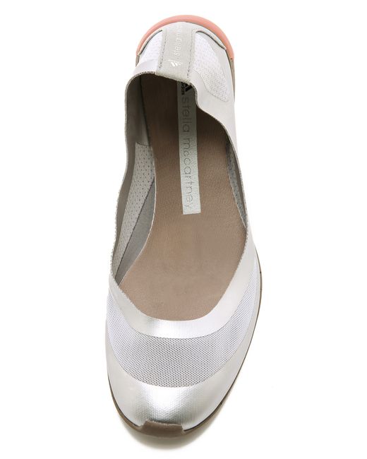 adidas By Stella McCartney Ciccura Ballet Flats - Matte Silver in Metallic  | Lyst