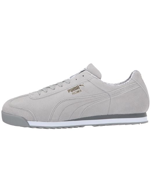 PUMA Roma Suede Paisley in Gray for Men Lyst