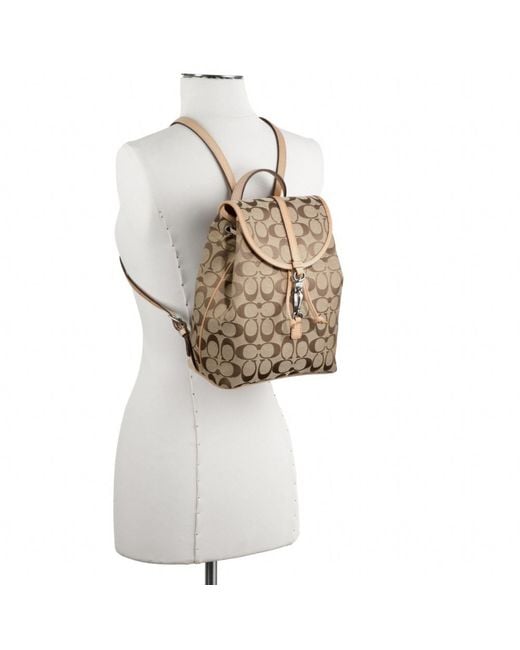 coach signature mini backpack