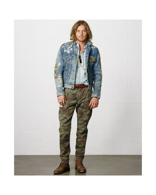 Camo pants and jean jacket new arrivals