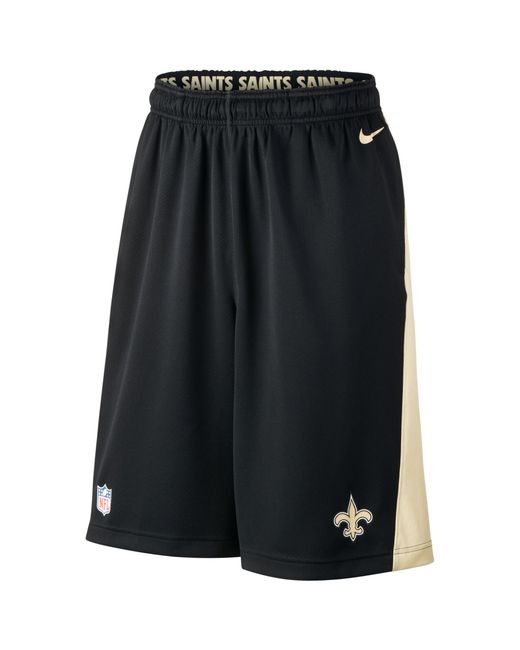 Nike New Orleans Saints Fly Xl Dri Fit Shorts in Black for Men | Lyst