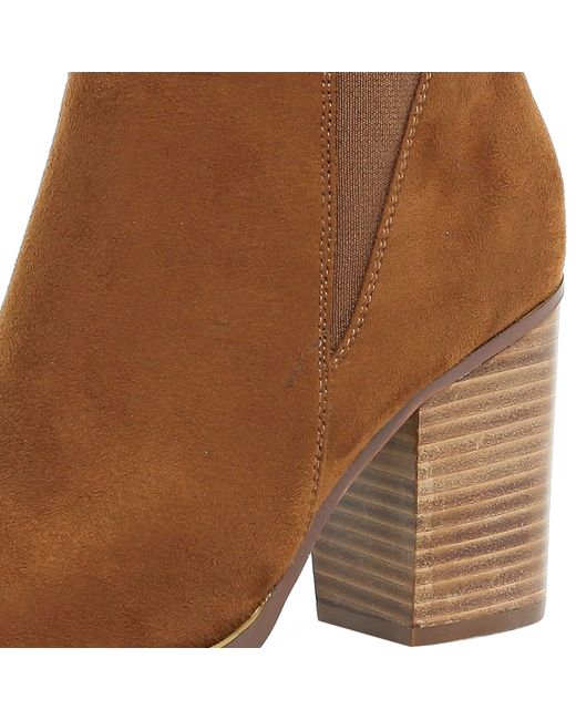 River Island Tan Brown Heeled Chelsea Boots | Lyst