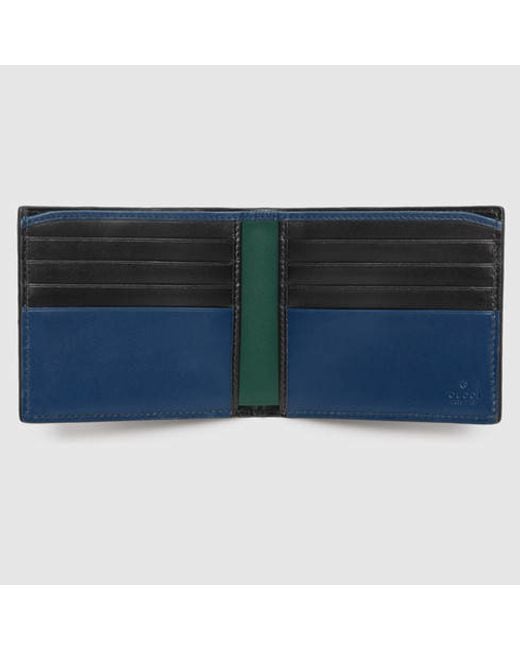 Gucci Green Leather Gg Wallet for men