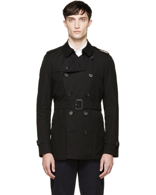 Burberry men's sandringham short trench coat hotsell