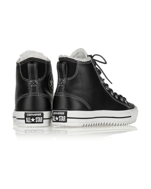 Converse Chuck Taylor All Star City Hiker Shearling Lined Leather