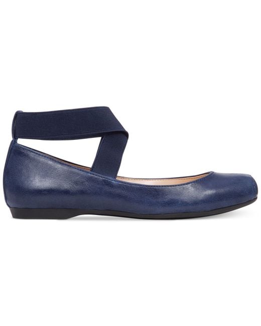 elasticized ballet flats