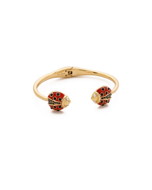 kate spade new york Ladybug Thin Cuff Bracelet - Red Multi