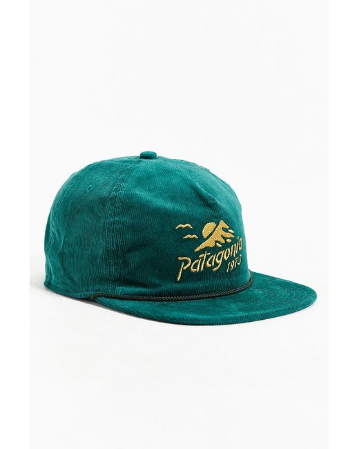 Patagonia Green Corduroy Strapback Hat