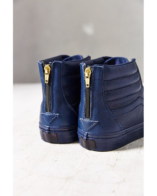 Vans sk8 hi zip ca boot leather best sale dress blues