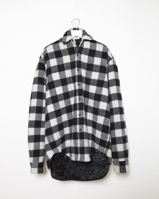 Vetements Black Checked Wool Shirt