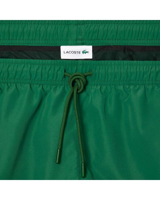 Lacoste Green Quick Dry Swim Shorts for men