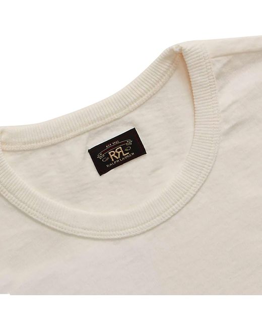 RRL Natural Garment-dyed Pocket T-shirt Two-pack for men