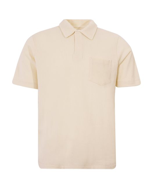 Merz B. Schwanen Pocket Polo Shirt - Natural for men