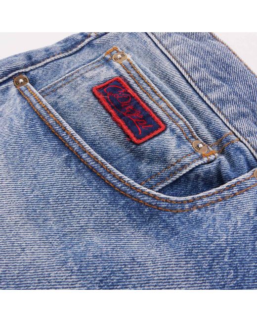 C17 Jeans Blue C17 Cedixsept Jeans Regular Tapered Vintage Wash for men