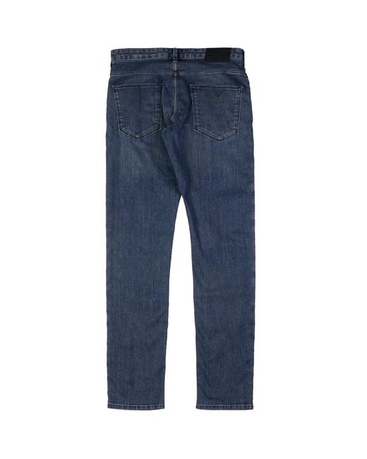 Emporio Armani Blue J06 Slim-fit Jeans for men