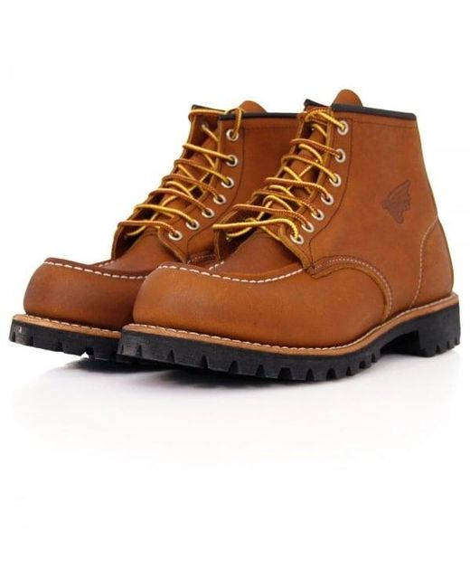 Red Wing Red Moc Lug Oro-Iginal Leather Light Brown Boot 8147 for men