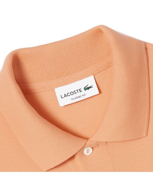 Lacoste Orange Original L.12.12 Petit Pique Polo Shirt for men